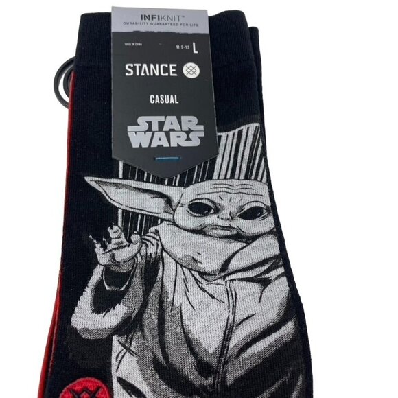 STAR WARS X STANCE MEN'S MANGA CREW SOCKS YODA SZ LARGE 9-13 - Picture 2 of 8
